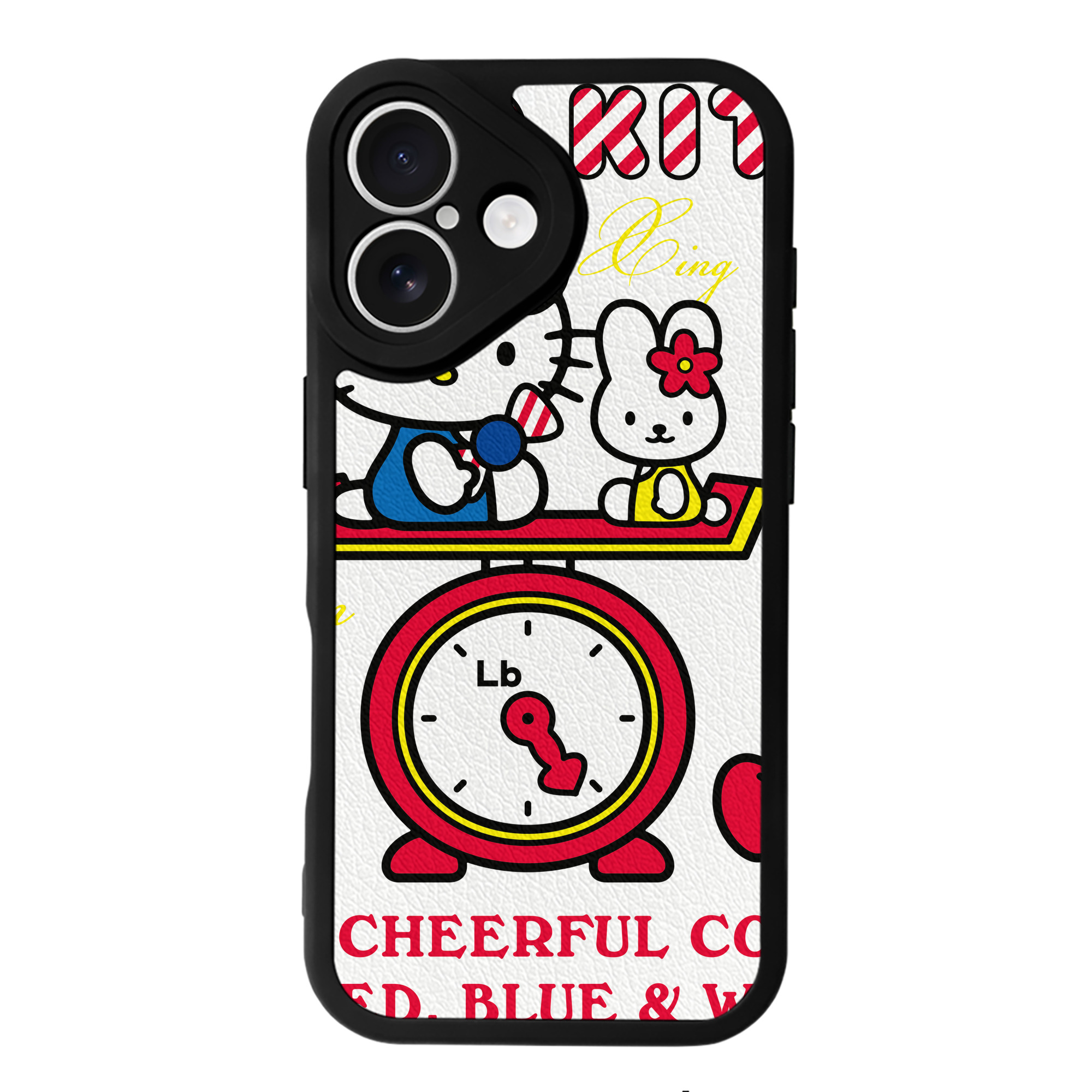 （画像用） Hello Kitty ハローキティ 【iPhone 16シリーズ対応】シリコンスマホケース（レザー調） 材質：シリコン